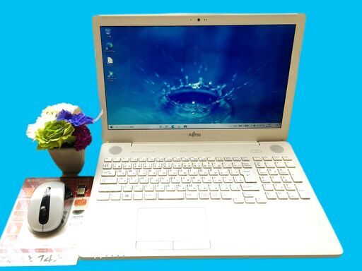 美品！第6世代Core i7 新品SSD512GB＋メモリ16GB/Windows10/カメラ内蔵/Office/新品無線マウス/富士通　LIFEBOOK AH50/A3