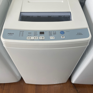 送料・設置込み　洗濯機　6kg 2017年　AQUA