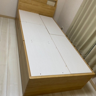 シングルベッド、マットレス(引き出し付き)値下げ中