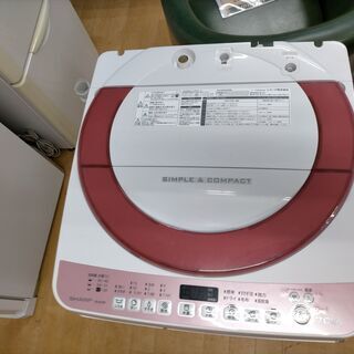 G4889 分解清掃済み 洗濯機 SHARP ES-KS70P 7㎏ 2015年製 安心の