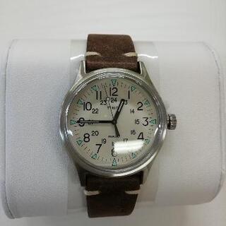 585◇未使用◇TIMEX ブラウンレザー 腕時計　タイメックス...