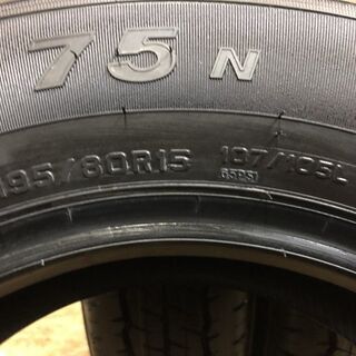 新車外し DUNLOP SP175N 195/80R15 107/105L LT 15インチ 夏タイヤ 4本 
