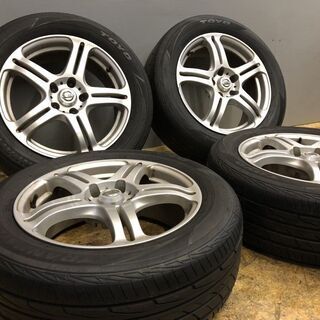 【TOYO TRANPATH mpF 215/60R17】夏タイヤ【日産 純正ホイール 17インチ 7J5HPCD114.3+40】バリ溝 エルグランド等　(MTM74) クレジットカード QR決済可能