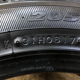 TOYO GARIT GIZ 205/55R16 16インチ スタッドレス 4本 2017年製 バリ溝