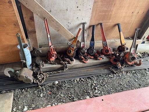まとめ売り【格安】レバーブロック　8本セット　象印　ヒッパラー　1500kg 1600kg 3000kg 荷締機