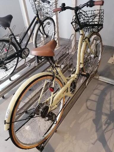 26インチシティサイクル 6段 オートライト 折り畳み可