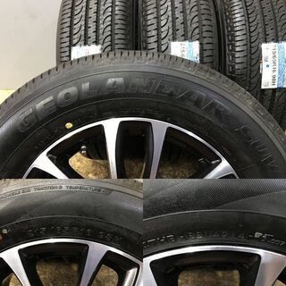 新品【YOKOHAMA GEOLANDAR SUV 215/65R16】夏タイヤ【Weds RIZLEY 16インチ 6.5J6HPCD139.7+38】200系ハイエース バランス調整済 (VTD448) クレジットカード QR決済可能