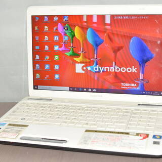 最新Windows10+office 爆速新品SSD250GB 東芝Dynabook T351/57CW 高性能 第二世代i5/4GB/無線内蔵/USB3.0/HDMI/ブルーレイ/便利ソフトの画像
