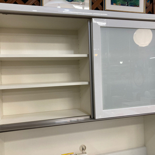 パモウナ レンジボード 幅120cm ホワイト 中古