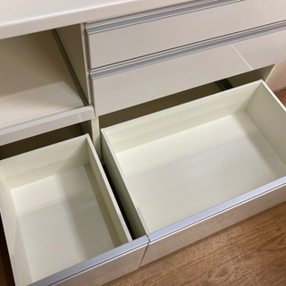 パモウナ レンジボード 幅120cm ホワイト 中古