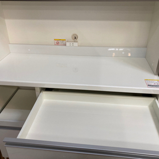 パモウナ レンジボード 幅120cm ホワイト 中古