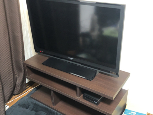 液晶テレビ32インチ+BUFFALO HDD+テレビ台