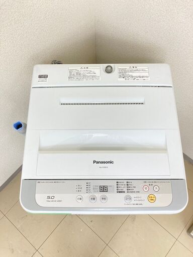 地域限定送料無料　洗濯機　Panasonic　5kg　2017年製 AS081102