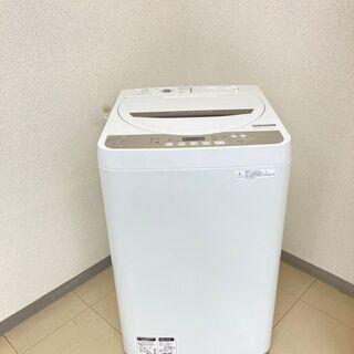 地域限定配送料無料　洗濯機　SHARP　4.5kg 2018年製...