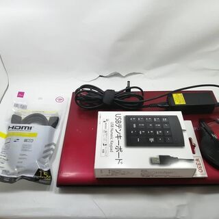 東芝 R732 赤サクサクPC SSD WIN10 Office 外付テンキー