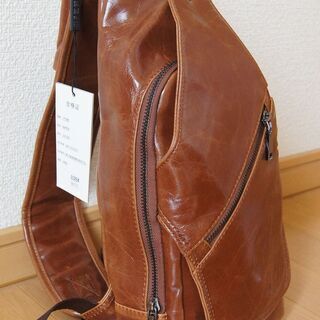 ★新品★ 斜め掛け ボディバッグ 茶