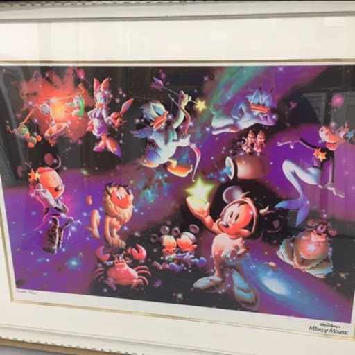 格安で美品！　絵画　「星空のファンタジー」　版画　限定枚数
