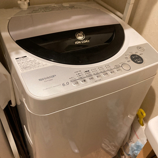 【受取人決定】洗濯機　SHARP 6kg