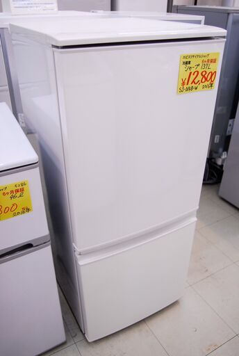 5988 シャープ 冷凍冷蔵庫 SJ-D14B-W 2ドア 137L 2016年製