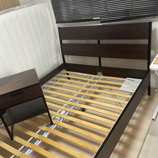 【ネット決済】ダブルベッドとサイドテーブルセット
