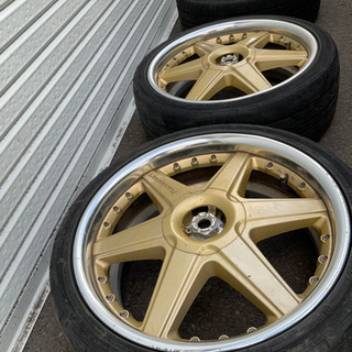 レーシングハート ホイール 17インチ 4本 4H100,114,5H100　7J+30,35