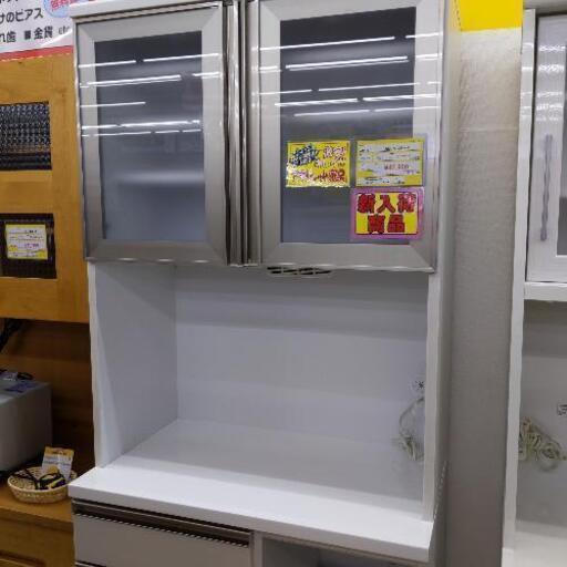 三幸ジャパン レンジボード 2面食器棚 カップボード 80×48×205cm 0812-02