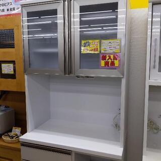 三幸ジャパン レンジボード 2面食器棚 カップボード 80×48...