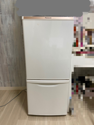 2015年製 2ドア冷蔵庫 Panasonic 138L 床傷防止プレート付