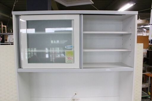 高橋木工所 キッチンボード 幅120cm 食器棚 レンジボード ホワイト