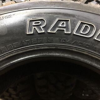 未走行に近い MUDSTAR RADIAL M/T LT235/75R15 104/101Q 6PR 15インチ 