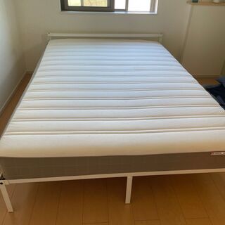 【ネット決済】IKEA ダブルベッドとマットレス