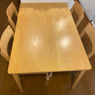 【ネット決済】ニトリ　ダイニングテーブルセット　椅子４脚
