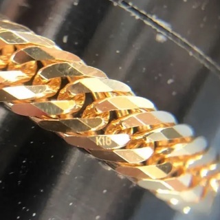 新品】K18 12面トリプル 喜平リング 17号 2.7g［100］