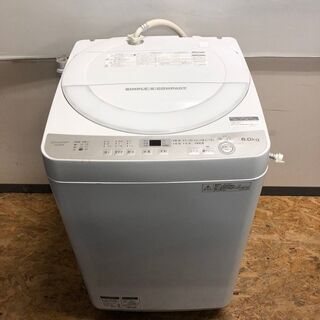 【SHARP】 シャープ 全自動 電気 洗濯機 風乾燥付 容量6...