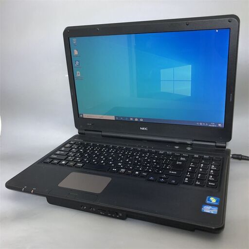 Windows10 中古良品 15.6型ワイド NEC PC-VJ22LLUT1GLD ノートパソコン 第2世代 Core i5 4GB 500GB DVDRW 無線 WiFi Office有