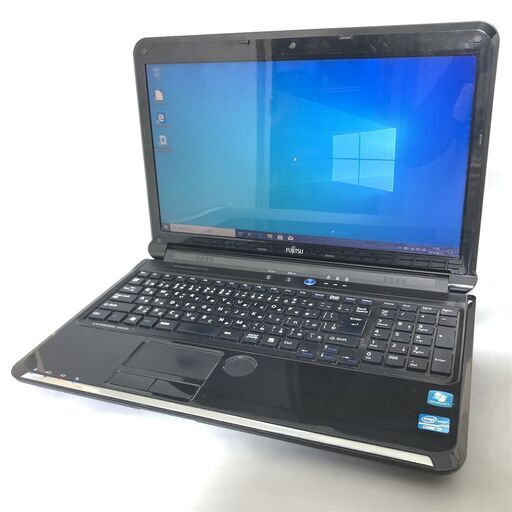 Windows10 中古良品 15型ワイド 富士通 AH54/D ノートパソコン 第2世代 Core i3 4GB 500GB DVDRW 無線 webカメラ Office 即使用可