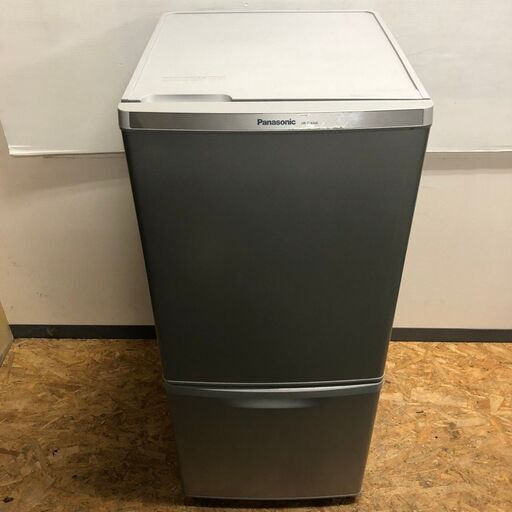 【Panasonic】 パナソニック ノンフロン 冷凍 冷蔵庫 容量138L 冷蔵室44L 冷凍室94L NR-B14AW-S 2018年製.