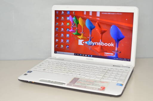 中古ノートパソコン Windows10+office 大容量HDD1TB 東芝Dynabook T350/46BW 高性能 core i5/4GB/無線内蔵/DVDRW/便利なソフト多数