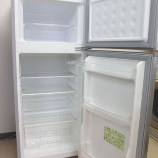 8/15 販売済 2018年製　シャープ　ノンフロン冷凍冷蔵庫　SJ-H12D　2ドア　シルバー　118L　菊MZ