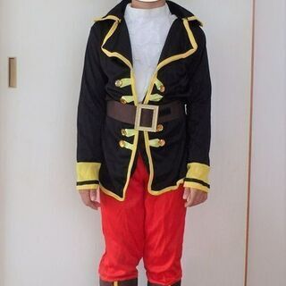 【ハロウィン】子供用　海賊コスプレ衣装　（適合身長：120cm-...