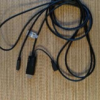 HDMI←携帯電話画面用ケーブル