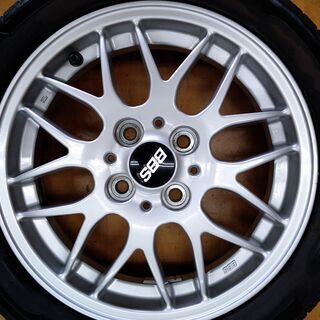 コペン アルティメットED純正】BBS RX280 15インチ 4.5J+45 PCD100 4穴 