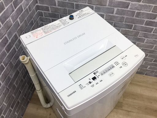 【ハッピー西葛西店】全自動洗濯機　4.5kg　東芝　2018年式　ID:58677