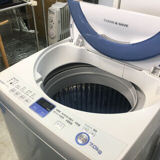 送料・設置込み　シャープ7.0K洗濯機　 2015年製 　分解ク...