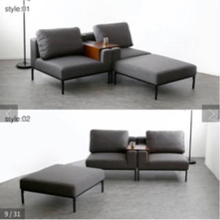 (2)中古の方です。ソファー(グレー)