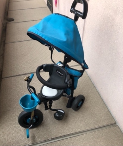 折りたたみ三輪車 コンポフィット2　ターコイズブルー