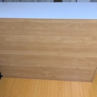 アルダー天然木人工大理石トップ 間仕切り家電収納キッチンカウンター 幅120cm