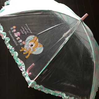 サンリオ　ハミングミント　子供　傘　50cm  2面透明窓
