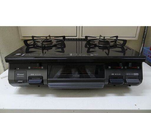 【恵庭】リンナイ ガステーブル RT64JH2 左強火 LPガス 17年製 中古品 PayPay支払いOK!