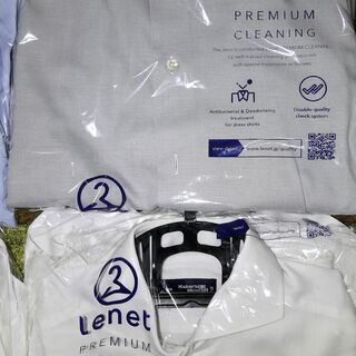 【クリーニング済】鎌倉シャツ6着 (200番手双糸あり)